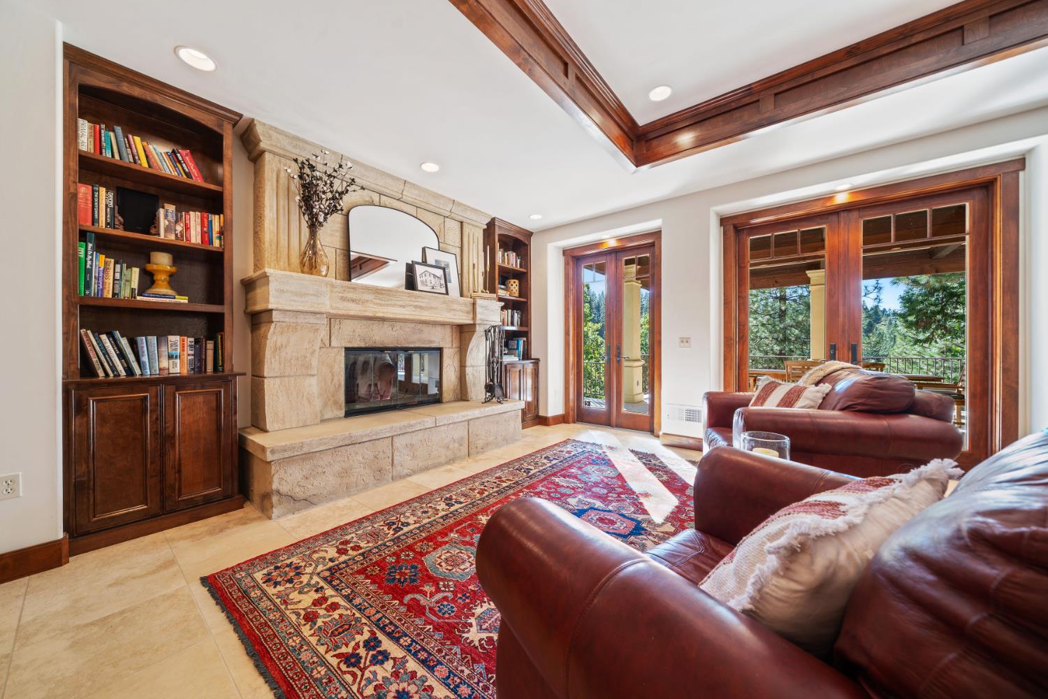 4581 Highway 4 Murphys, CA 95247 - Photo 10 of 65 a living room with fireplace furniture and a rug