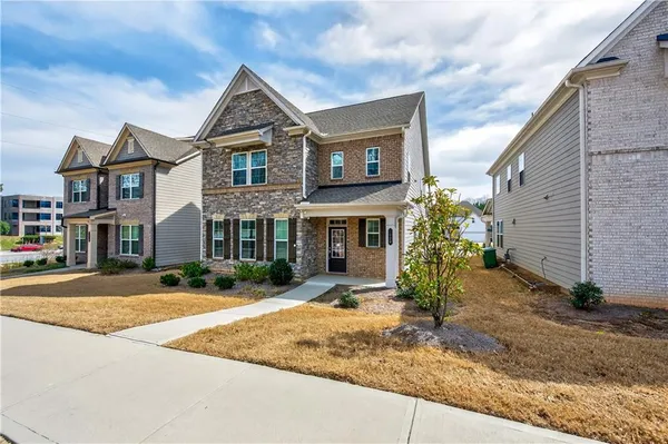 a view of a house with a patio