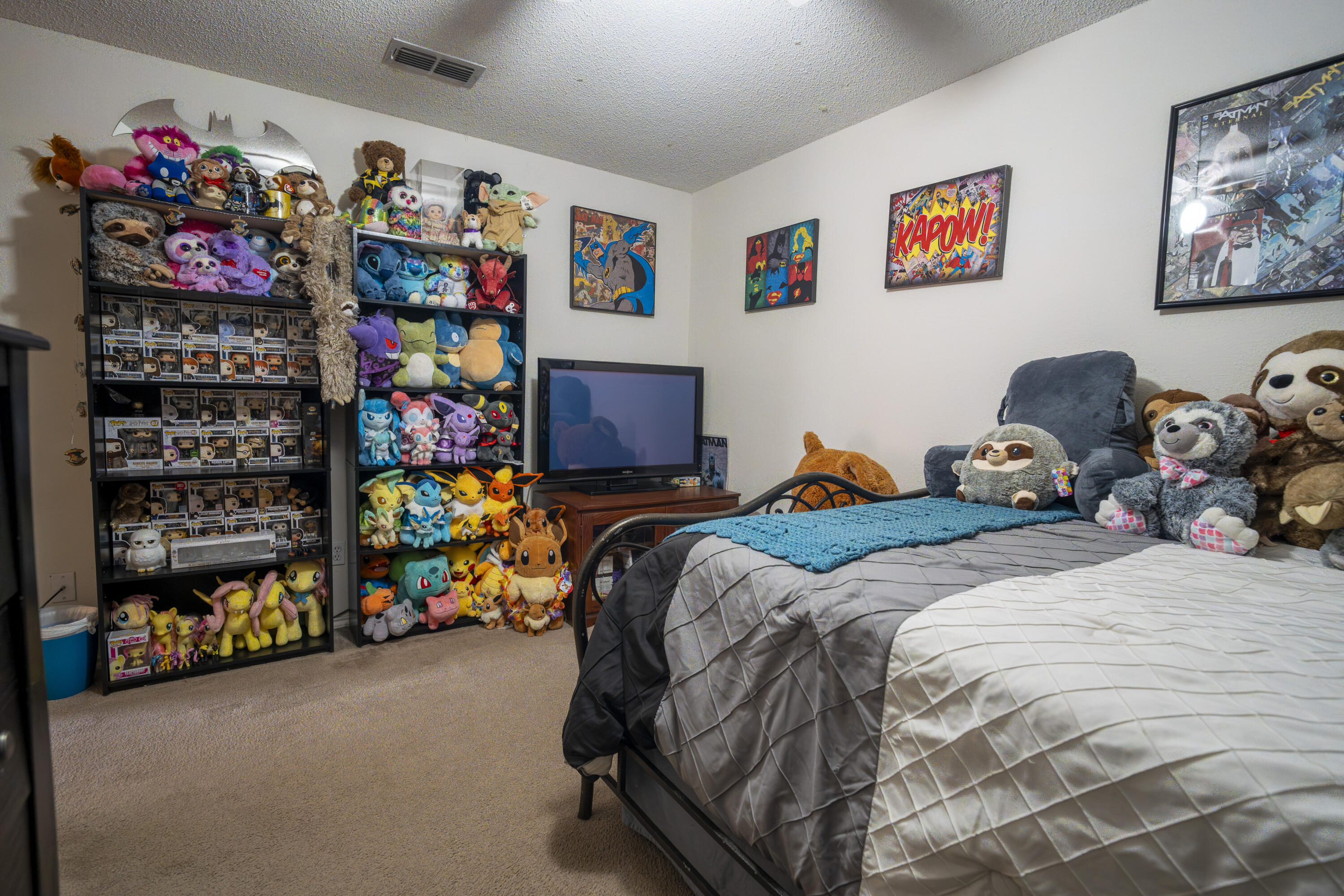 6319 13th Street Lubbock, TX 79416 - Photo 12 of 21 a bed room with lots of different kinds of flowers
