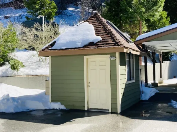 a front view of a house