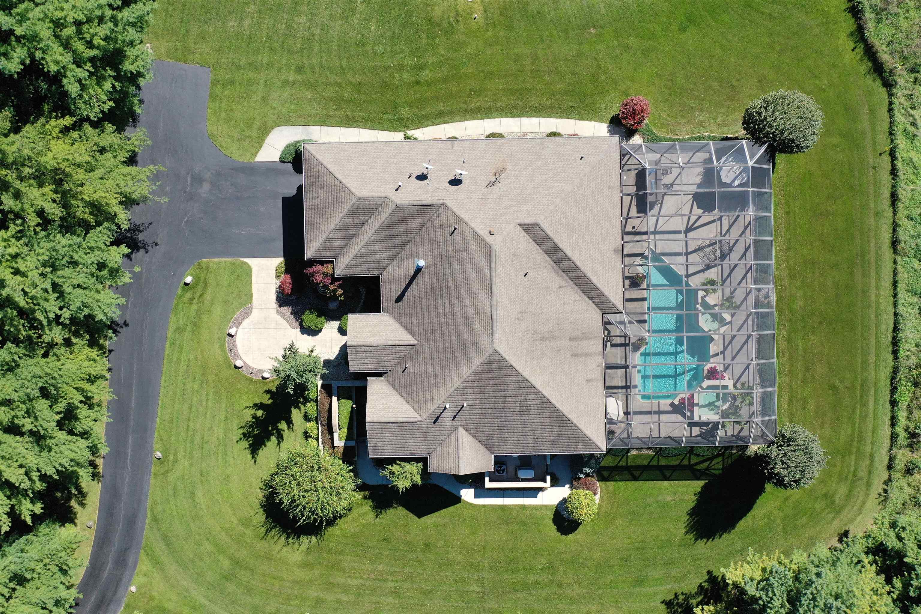17278 Laube Road Davis, IL 61019 - Photo 87 of 97 an aerial view of a house with table and chairs