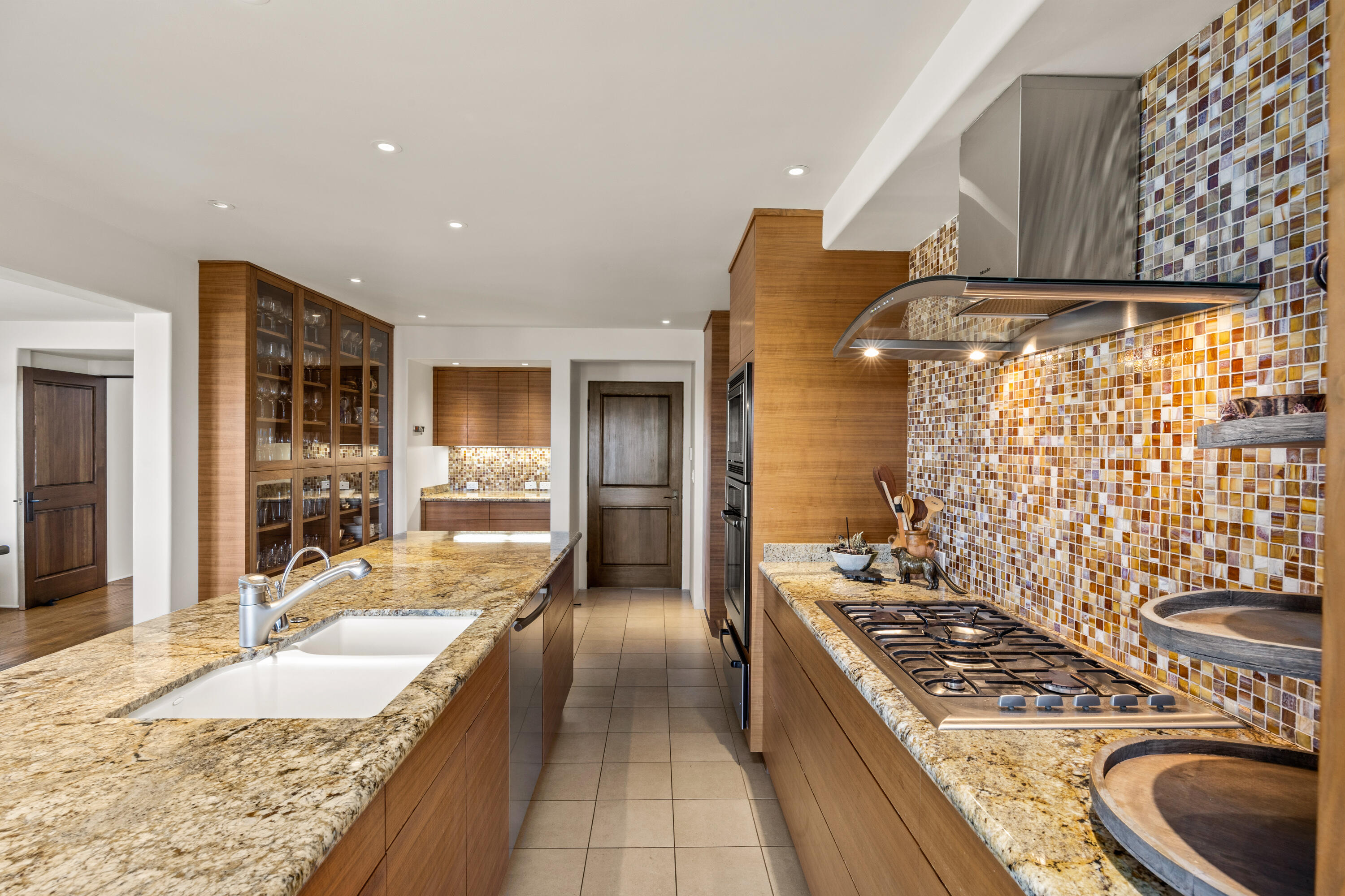3001 Long Valley Road Santa Ynez, CA 93460 - Photo 13 of 52 a large kitchen with granite countertop a sink and stove