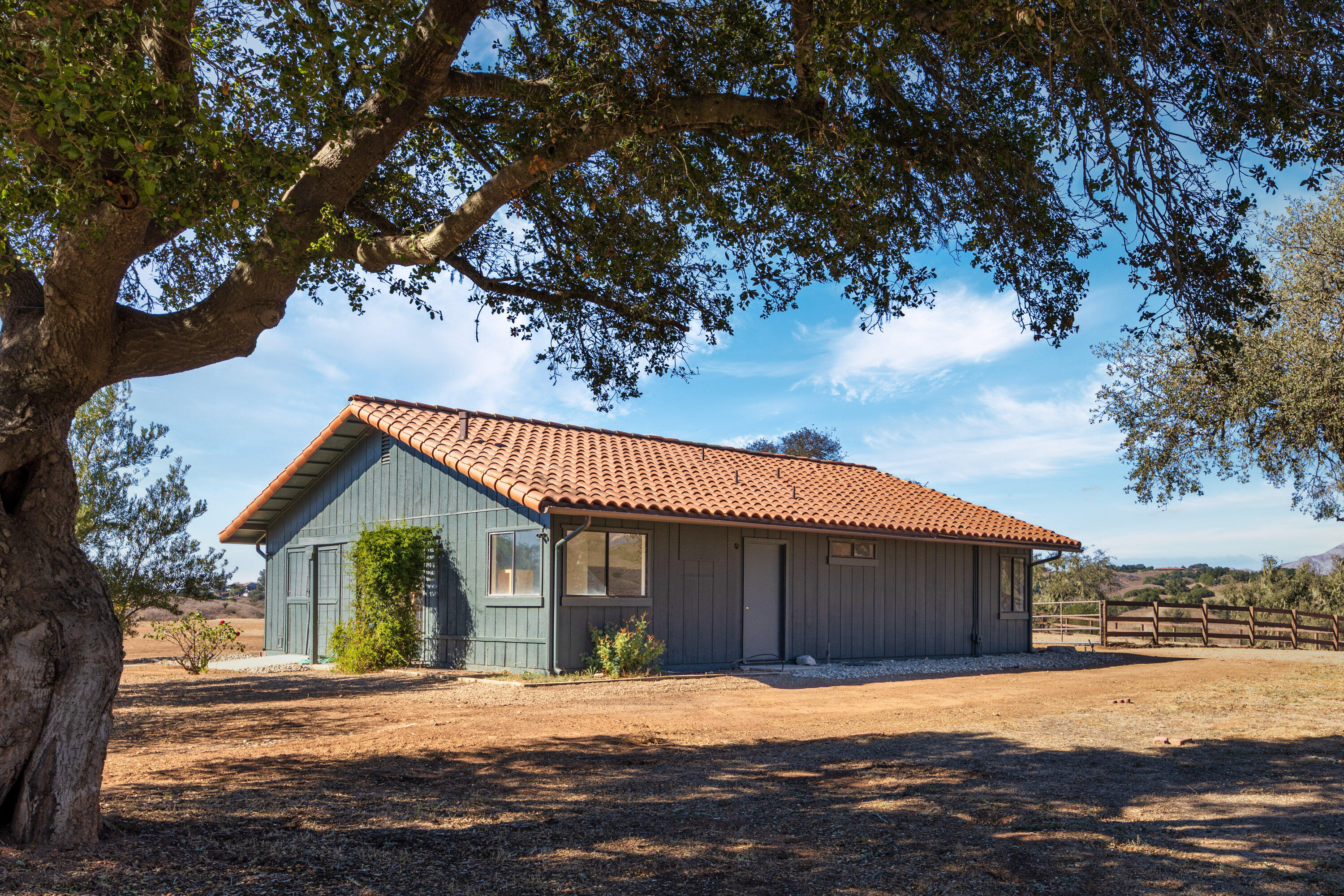3001 Long Valley Road Santa Ynez, CA 93460 - Photo 41 of 52 a front view of a house with a yard and garage