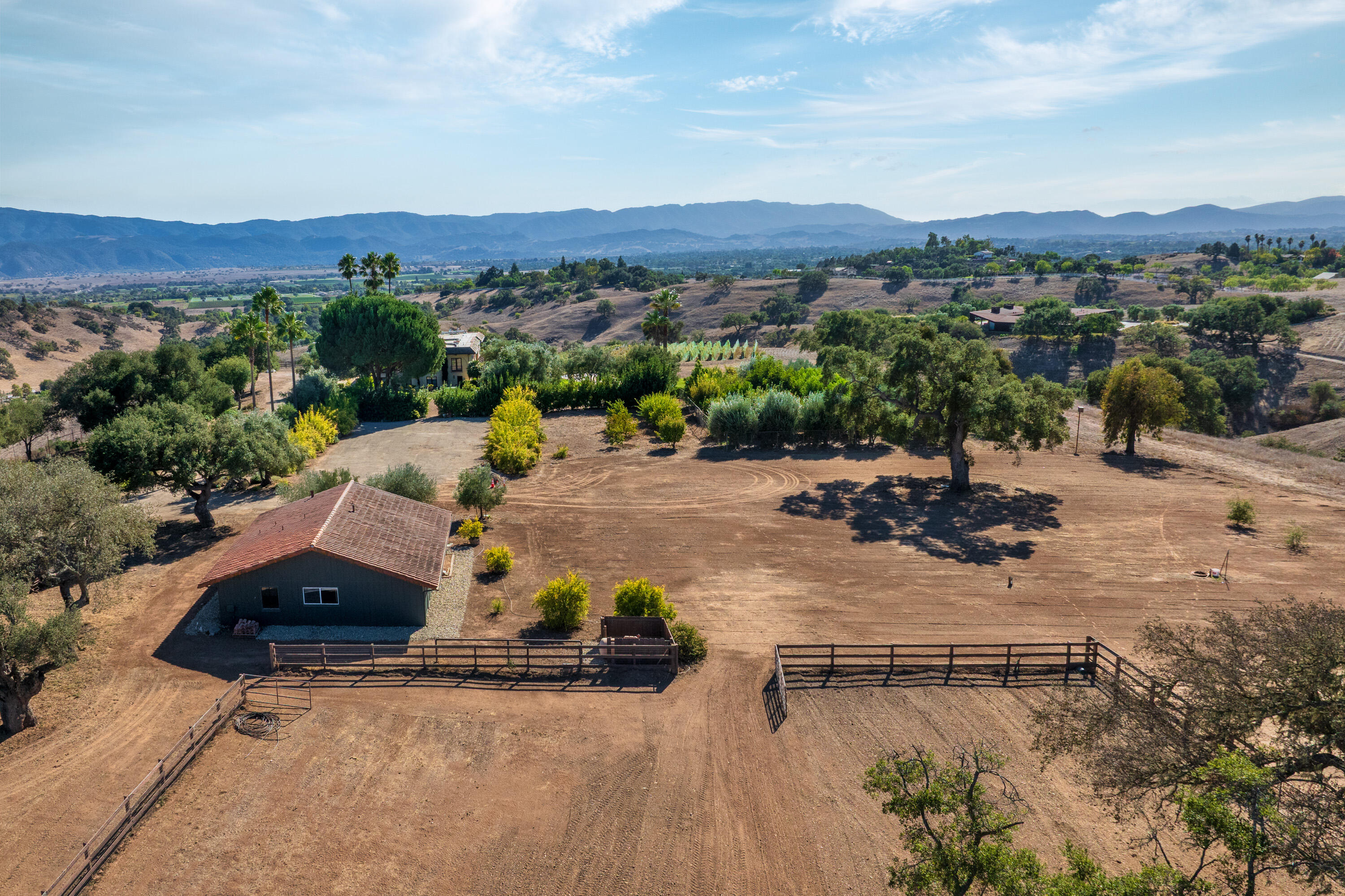 3001 Long Valley Road Santa Ynez, CA 93460 - Photo 43 of 52 an aerial view of a swimming pool with a yard
