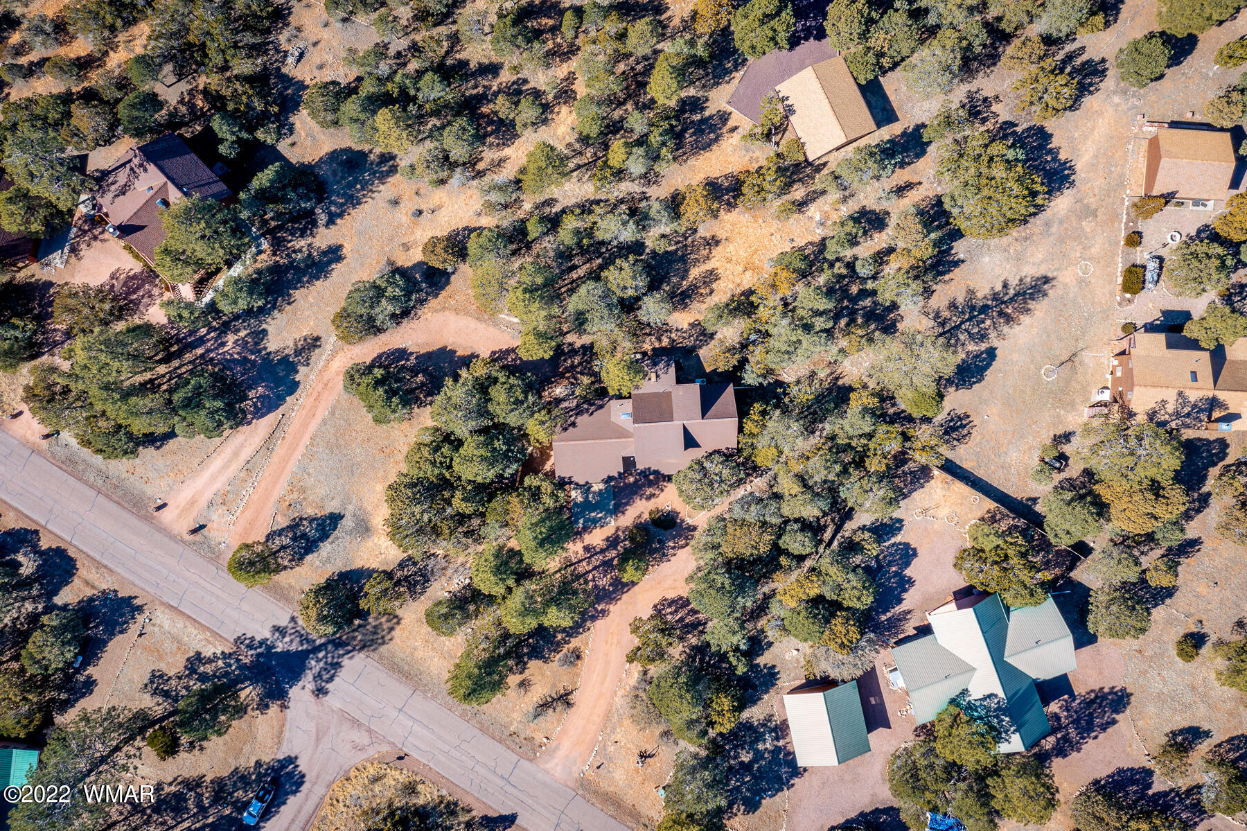 2840 Lodgepole Road Overgaard, AZ 85933 - Photo 29 of 30 an aerial view of residential houses with outdoor space