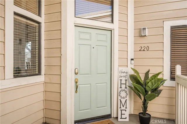 a view of a entryway with a potted plant