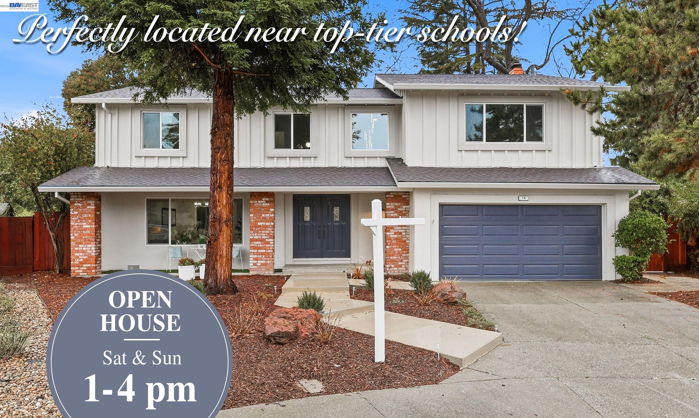 a front view of a house