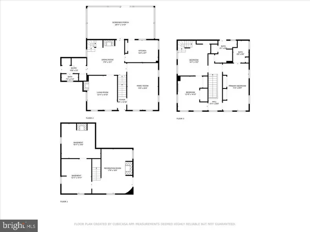 a yellow house with trees in front of it