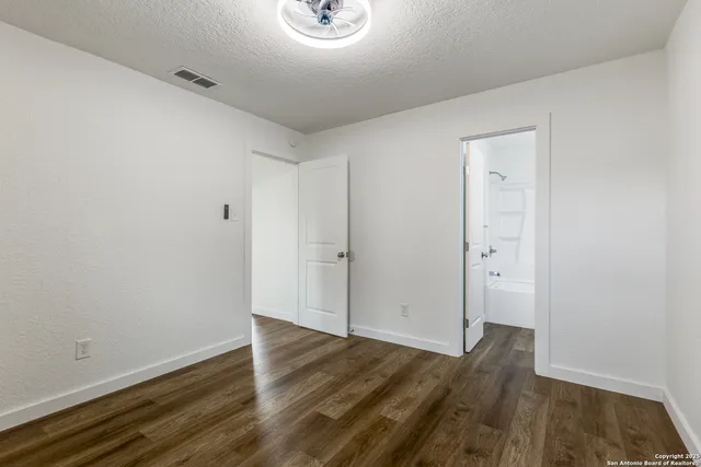 wooden floor in a room