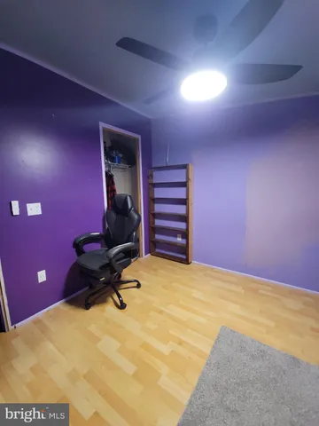 a workspace with furniture