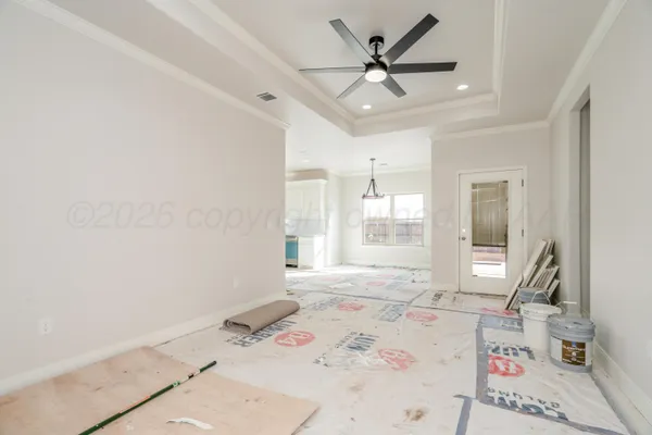 a very nice looking room with a large window
