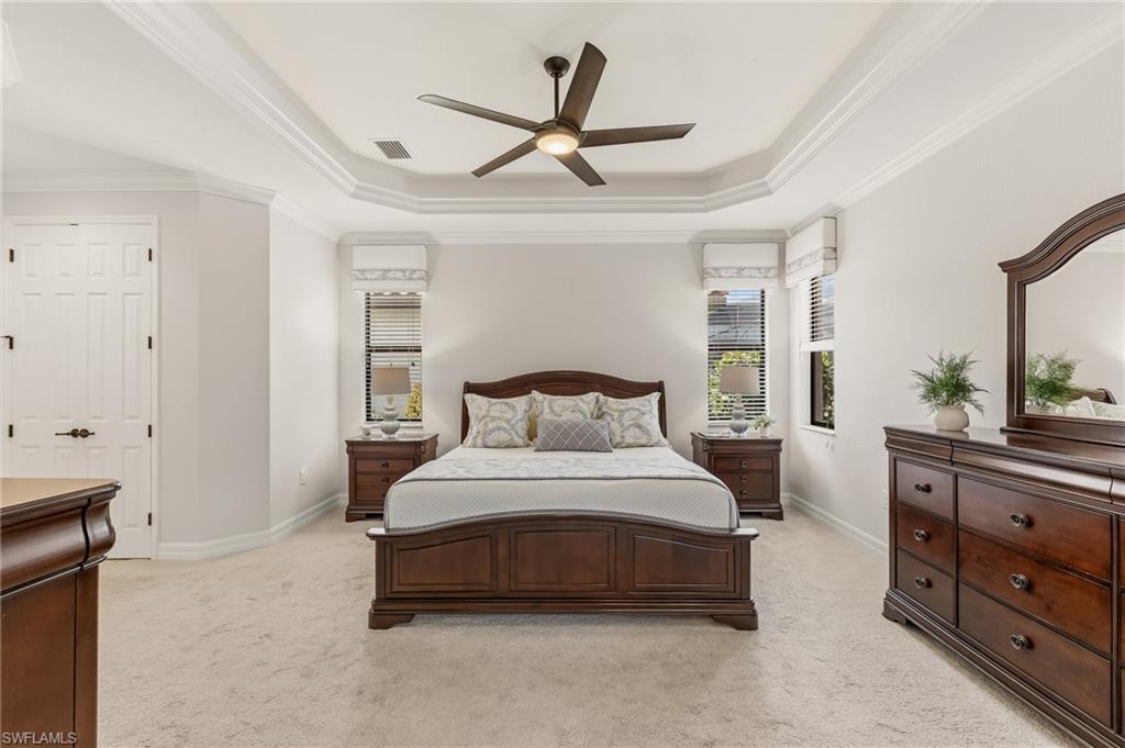 12614 Fenhurst Way Naples, FL 34120 - Photo 13 of 44 Primary bedroom with king size bed so spacious