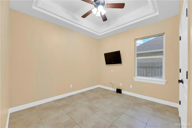 a view of a livingroom with a flat screen tv