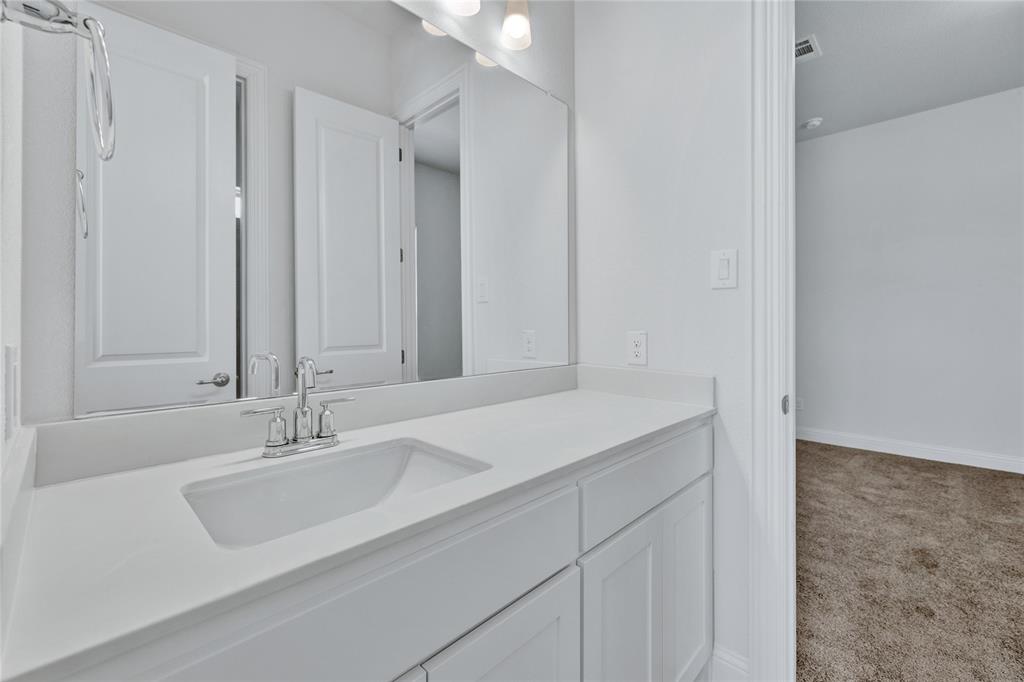 2307 Sam Street Mansfield, TX 76063 - Photo 3 of 23 Bathroom with vanity and light carpet