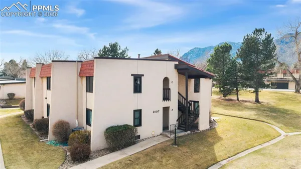 a view of city and mountain