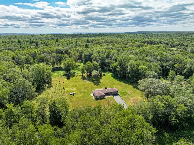 a view of a lake with a mountain