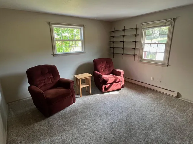 a view of empty room with front door