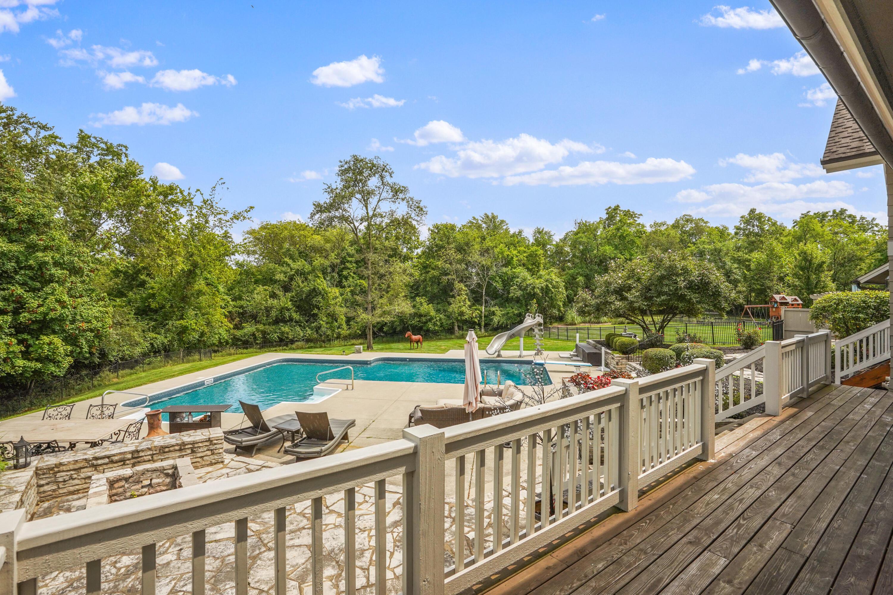 8108 Harriott Road Dublin, OH 43017 - Photo 56 of 71 View of pool from deck
