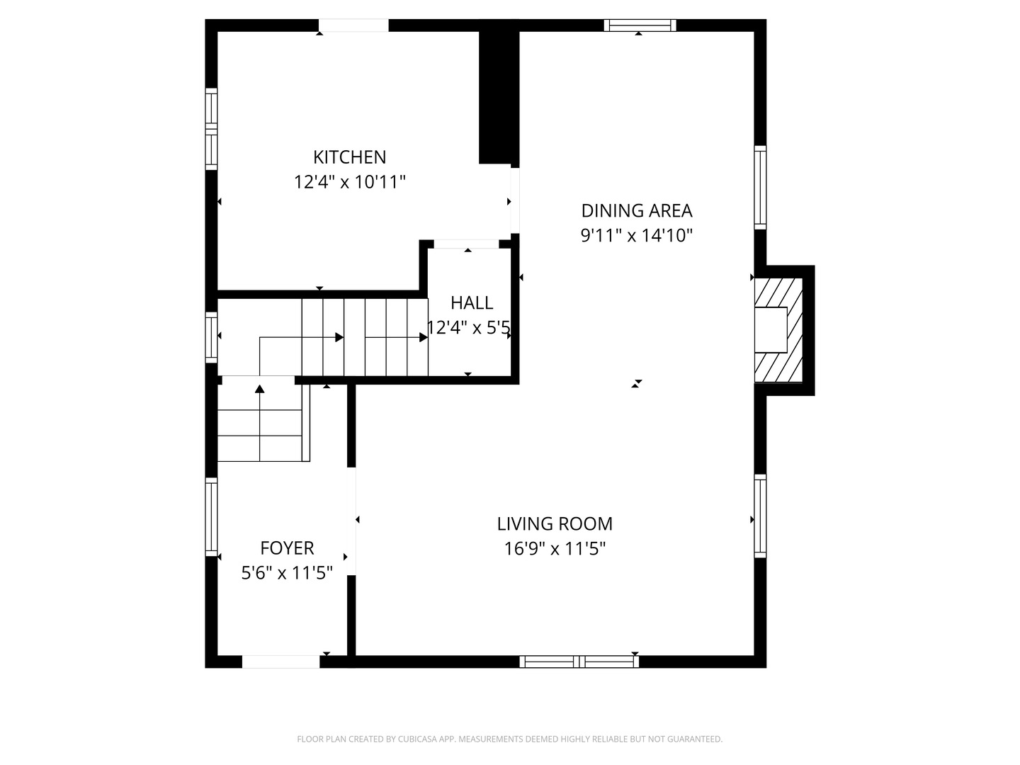 203 West Brown Street Harvard, IL 60033 - Photo 3 of 4 a picture of a bench in front of a wall