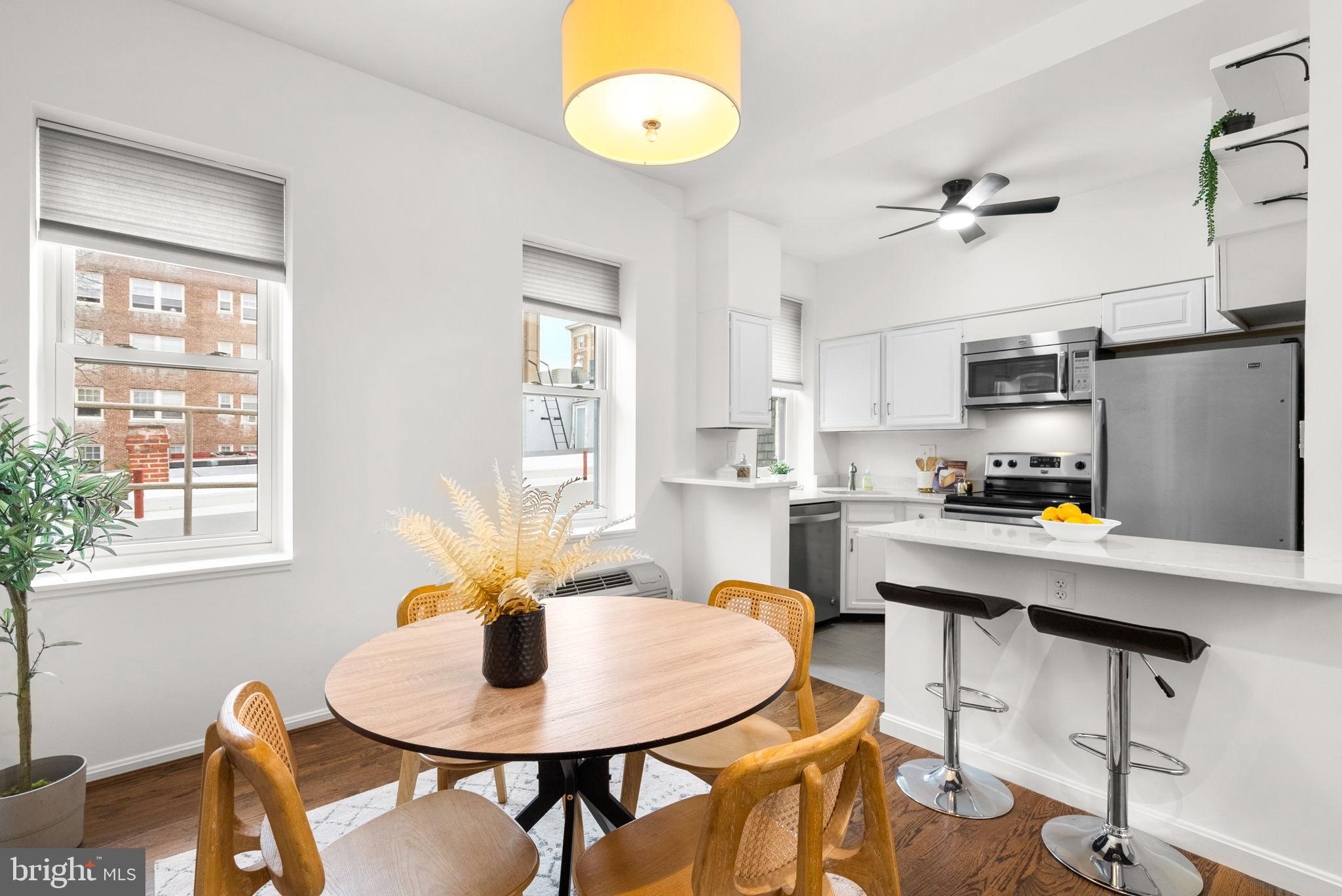 1843 Mintwood Place Northwest, Unit 204 Washington, DC 20009 - Photo 10 of 34 Bright and airy modern kitchen space.