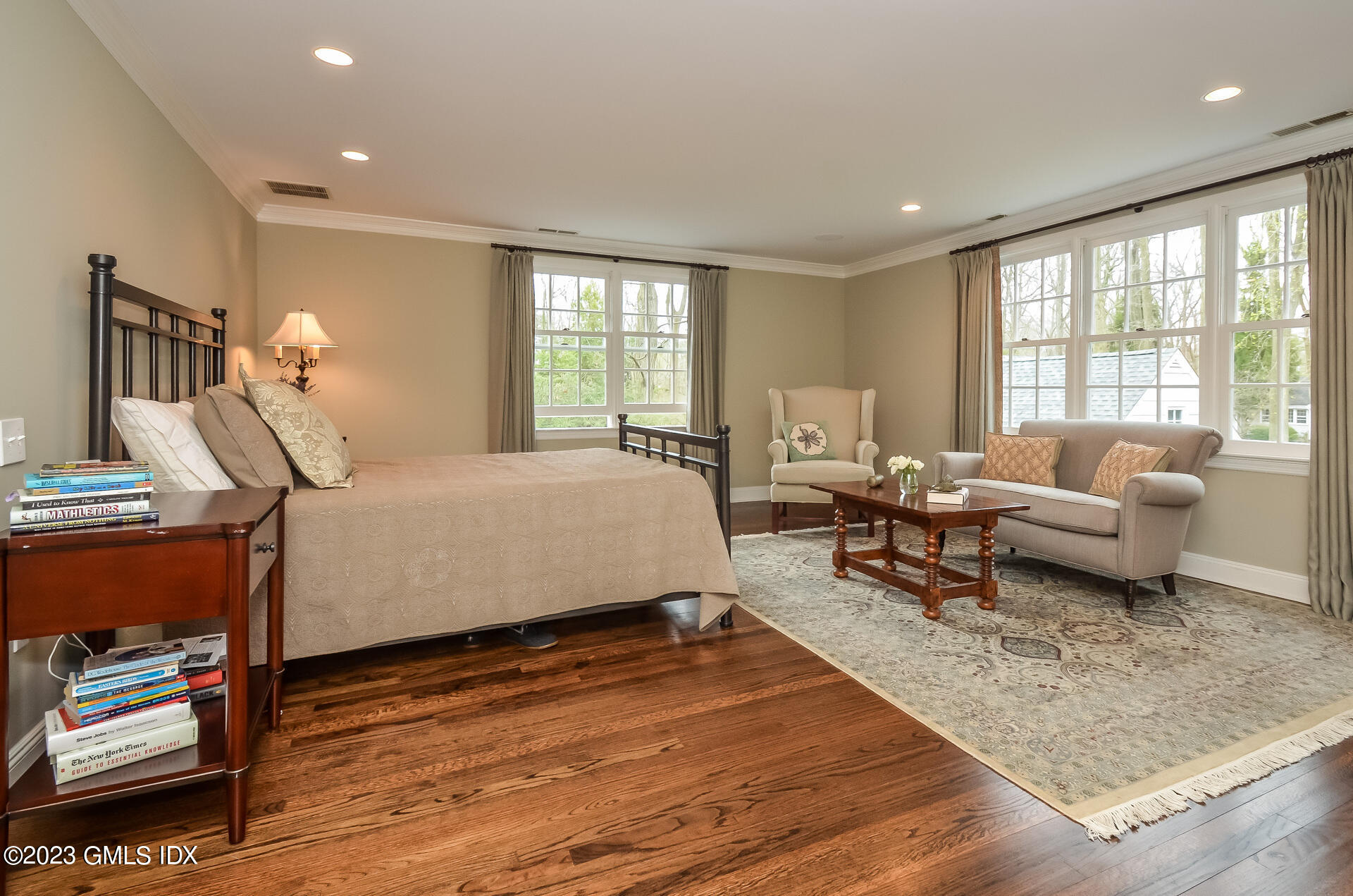 16 Willow Road Riverside, CT 06878 - Photo 20 of 30 a bedroom with furniture and a wooden floor