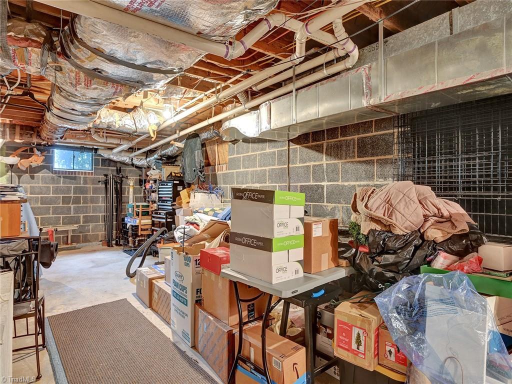 798 Hertford Road Winston-Salem, NC 27104 - Photo 33 of 36 There are 2 interior entrances to the unfinished basement - plenty of storage space!