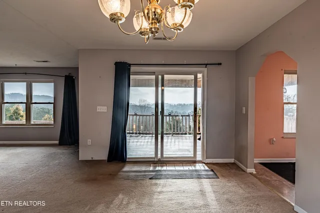 a view of a outdoor space with mountain