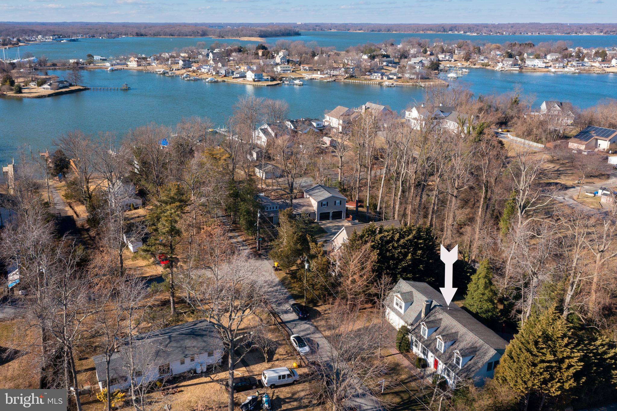 1204 Locust Lane Edgewater, MD 21037 - Photo 35 of 43 Aerial Front (alt view)