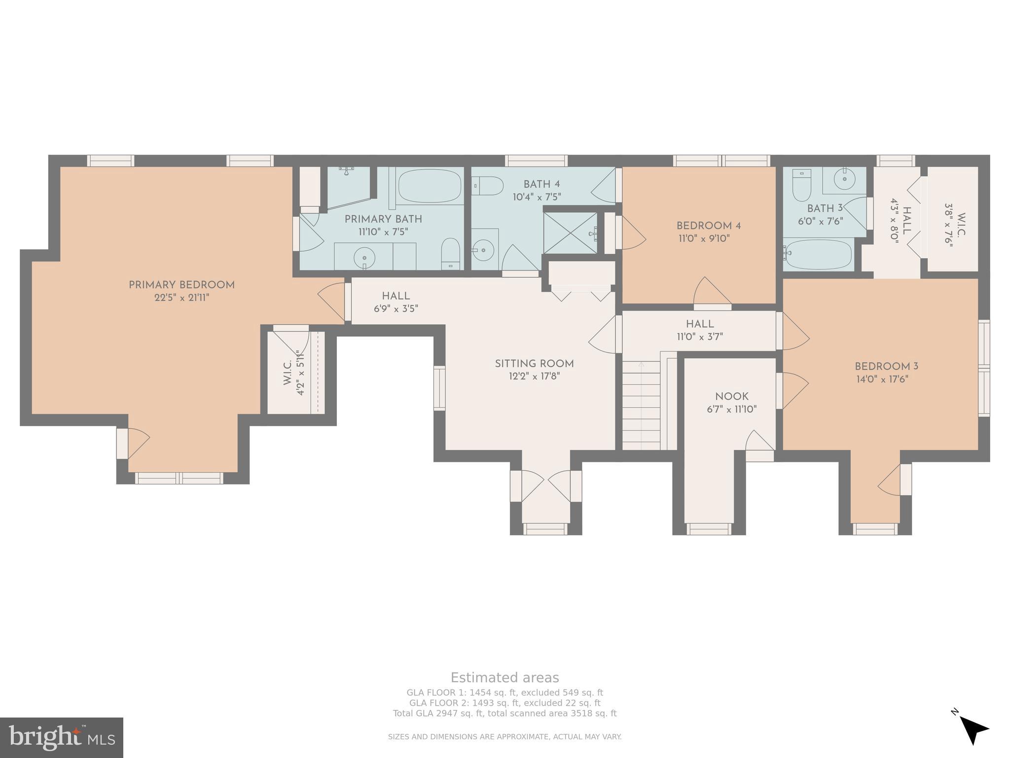 1204 Locust Lane Edgewater, MD 21037 - Photo 42 of 43 Floor Plan: Upper Level