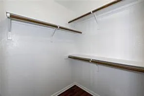 a close up view of racks on the wall