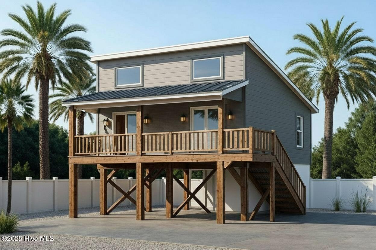 Artist's rendering, finishes may not be exact representations. Fully shingled roof - no standing seam metal