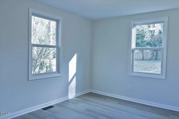 a backyard of a house