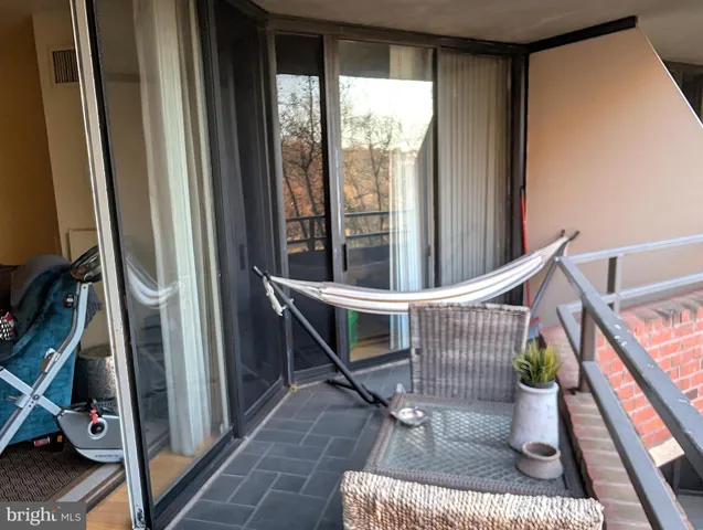 a view of outdoor space with seating area