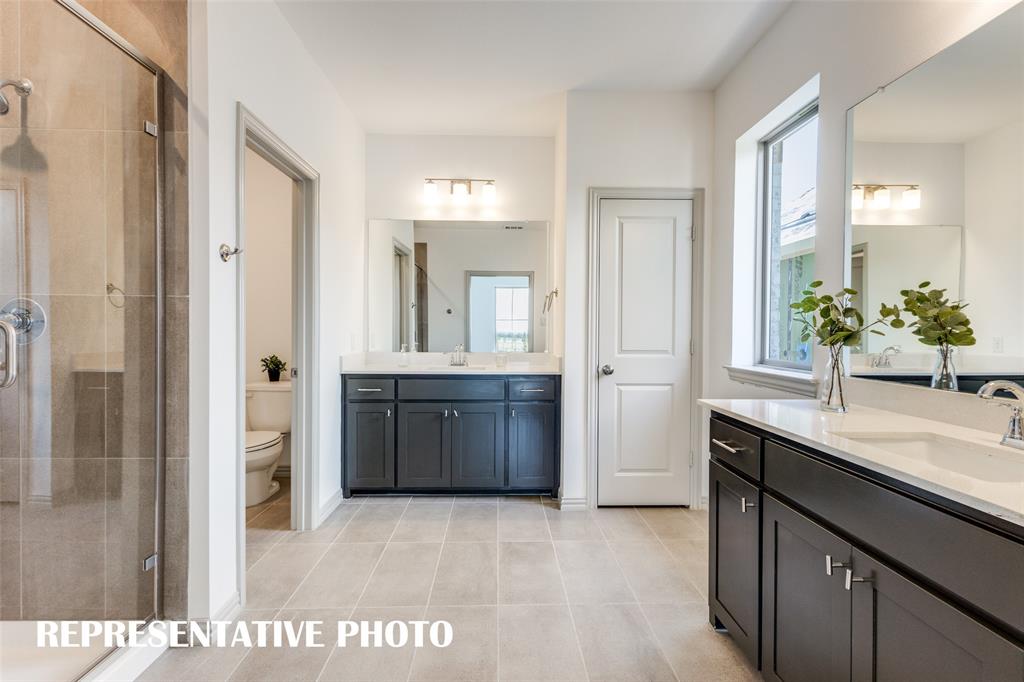 2844 Chisos Red Road McKinney, TX 75071 - Photo 8 of 13 Plenty of room for 2 in the lovely owner's bath. REPRESENTATIVE PHOTO.