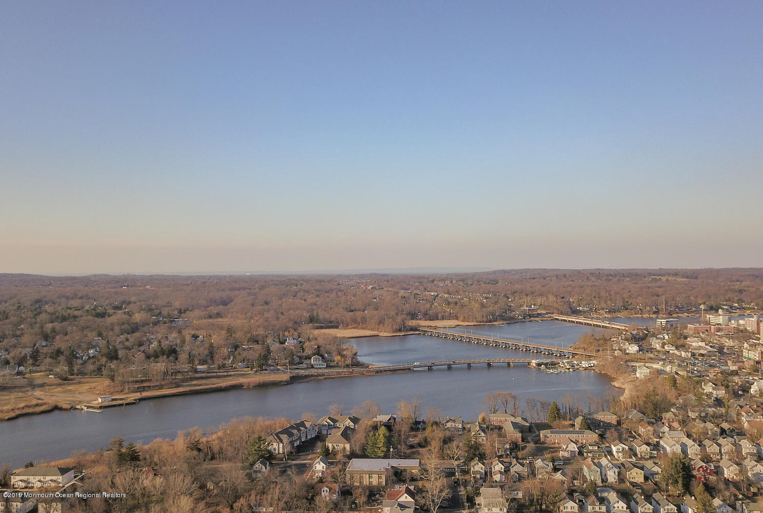 15 Spring Street Red Bank, NJ 07701 - Photo 27 of 30 an aerial view of residential building and ocean view in back