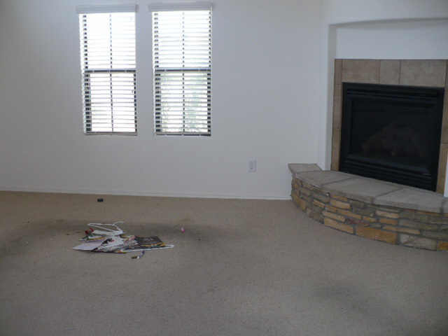 2333 West Sleepy Ranch Road Phoenix, AZ 85085 - Photo 4 of 6 an empty room with windows and fireplace