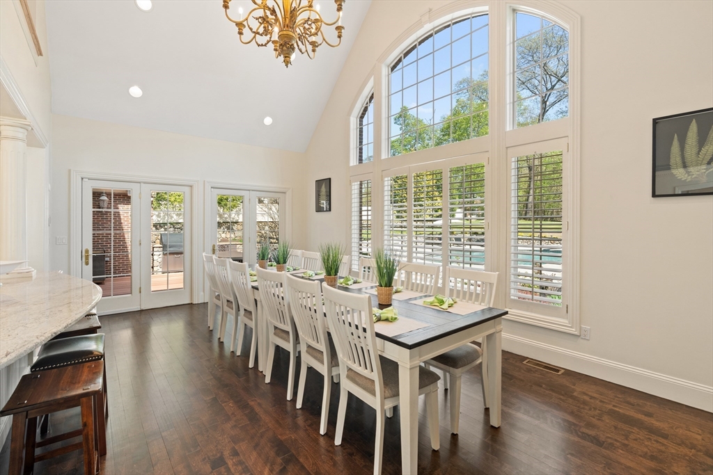 46 Porter Road Andover, MA 01810 - Photo 17 of 42 a view of a dining room with furniture window and wooden floor