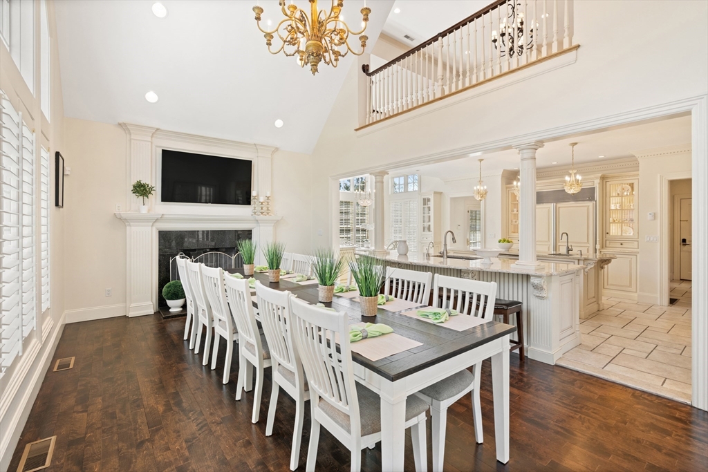 46 Porter Road Andover, MA 01810 - Photo 18 of 42 a view of a dining room with furniture window and wooden floor
