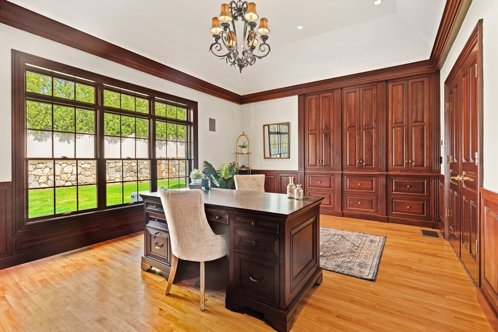 46 Porter Road Andover, MA 01810 - Photo 20 of 42 a view of a dining room with furniture window and wooden floor