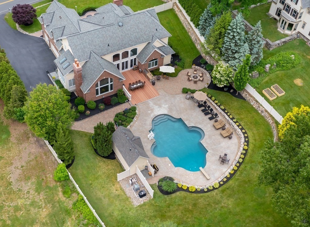 46 Porter Road Andover, MA 01810 - Photo 3 of 42 an aerial view of a house with a swimming pool