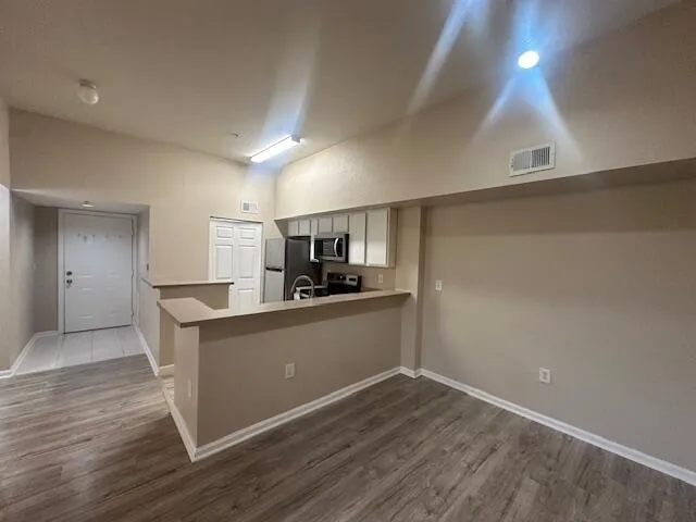 a view of an empty room