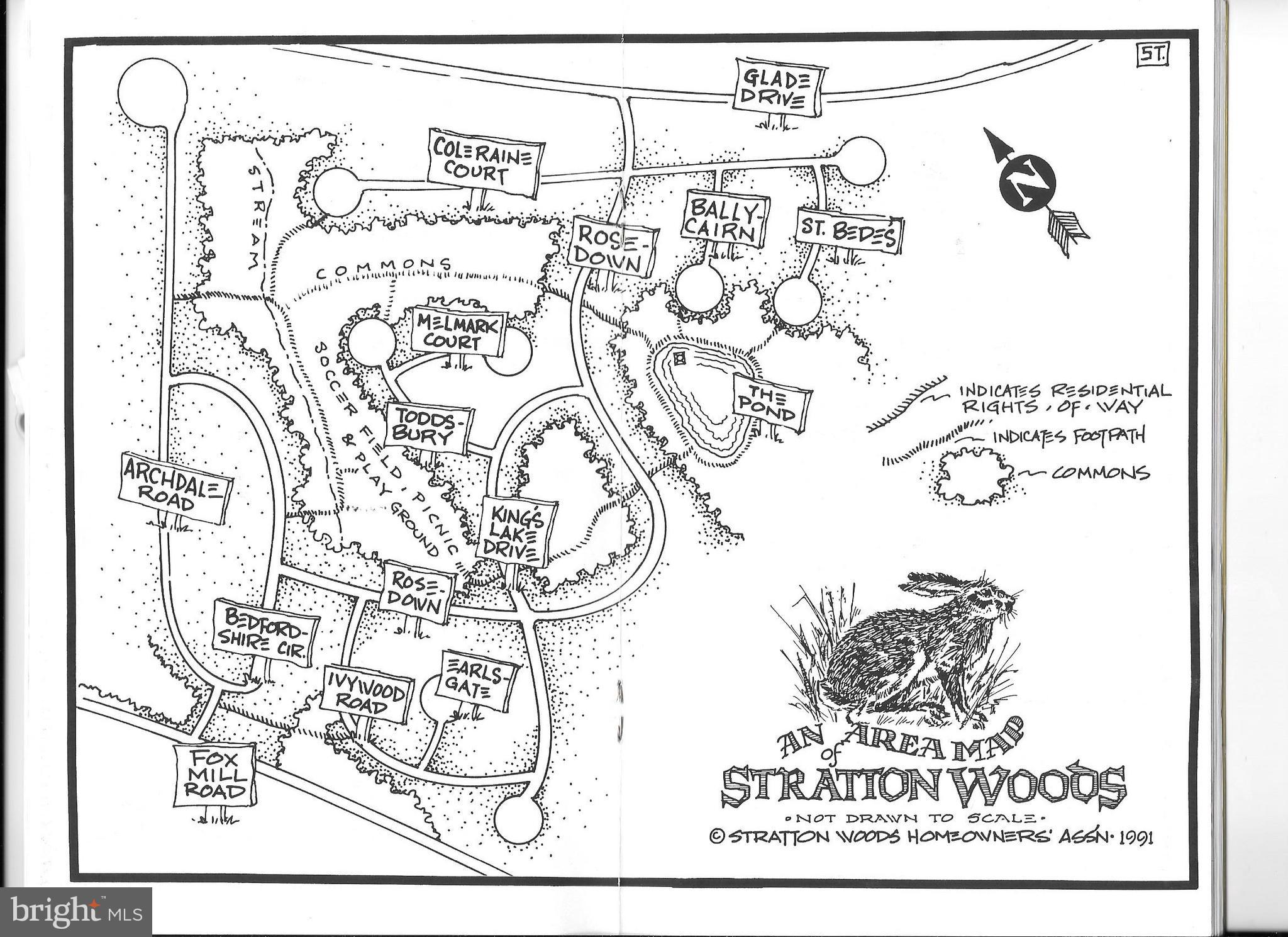 12402 Melmark Court Reston, VA 20191 - Photo 2 of 3 Neighborhood Map Rendition
