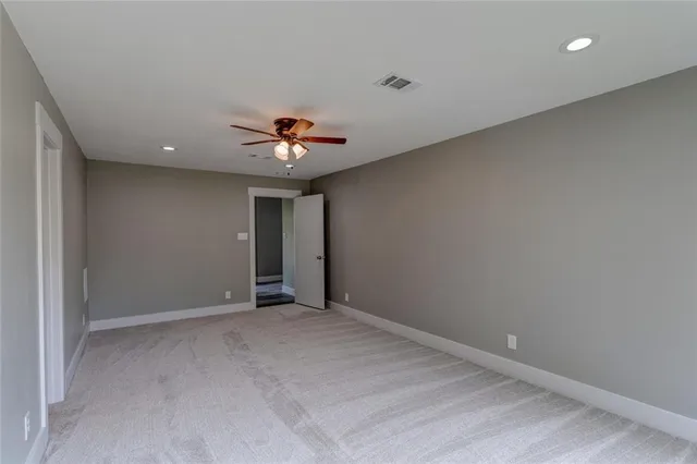 a view of an empty room