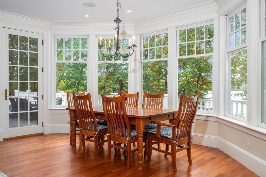 137 Forest Street Sherborn, MA 01770 - Photo 18 of 38 a view of a dining room with furniture window and wooden floor