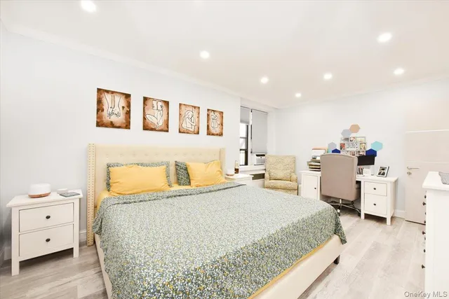 a bed room with a bed and a couch