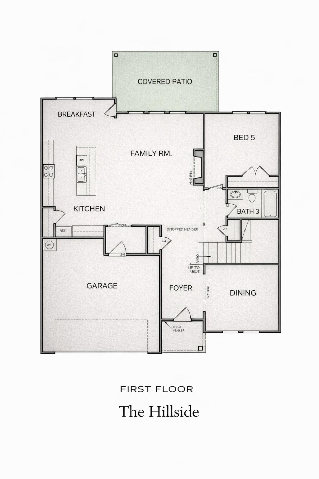7560 Snow Line Lane, Unit 34 Ooltewah, TN 37363 - Photo 12 of 13 FIRST FLOOR LAYOUT