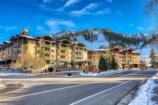 a view of a building with a street