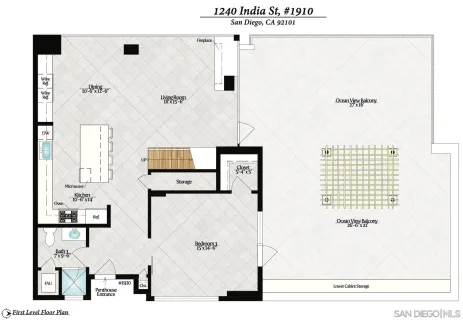 $2,495,000 | 1240 India Street, Unit 1910, San Diego, CA 92101