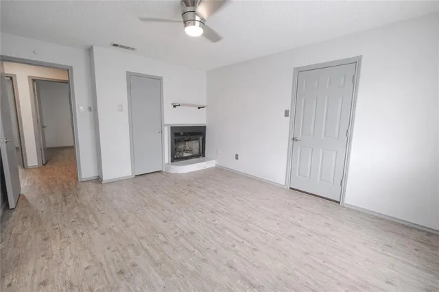 a view of a livingroom with a fireplace