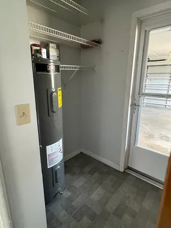 a view of storage and utility room